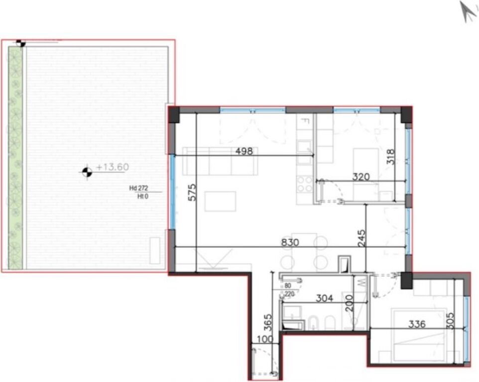 Appartamento 2+1 Square Village in Vendita - Dhërmi