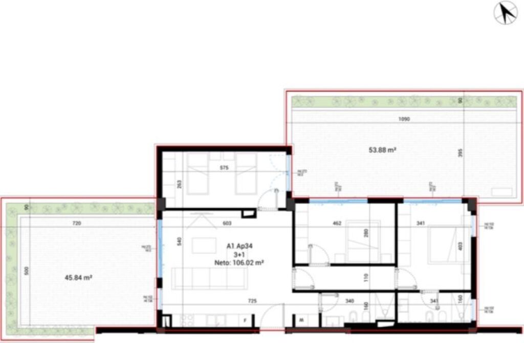Appartamento 3+1 in Vendita Square Village - Dhërmi