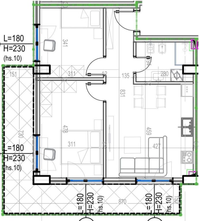 🌿 Shitet Apartament 1+1 – Rezidenca Kodra e Diellit 2 🌿