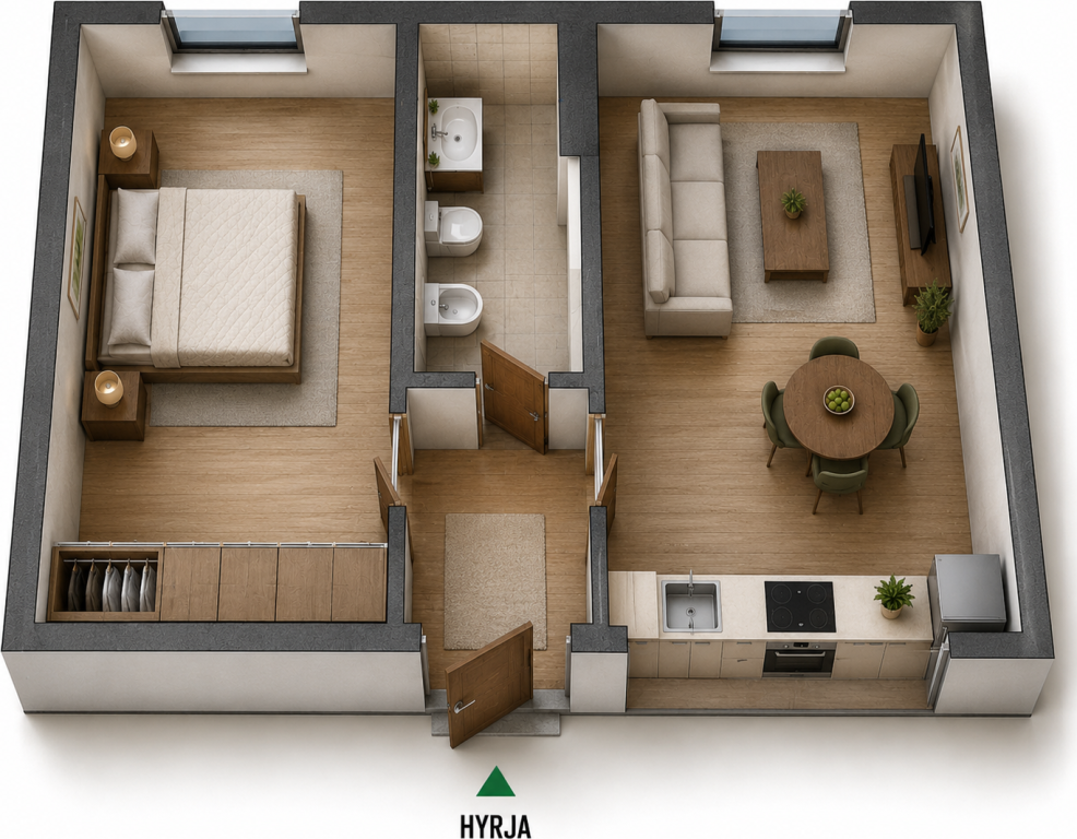 ✨ Shitet Apartament 1+1 📍Harmoni Residence, Zogu i Zi