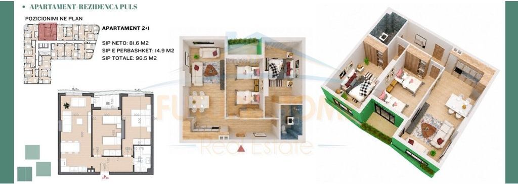 Appartamento 2+1 in vendita, Residenza Puls, Via Dibra