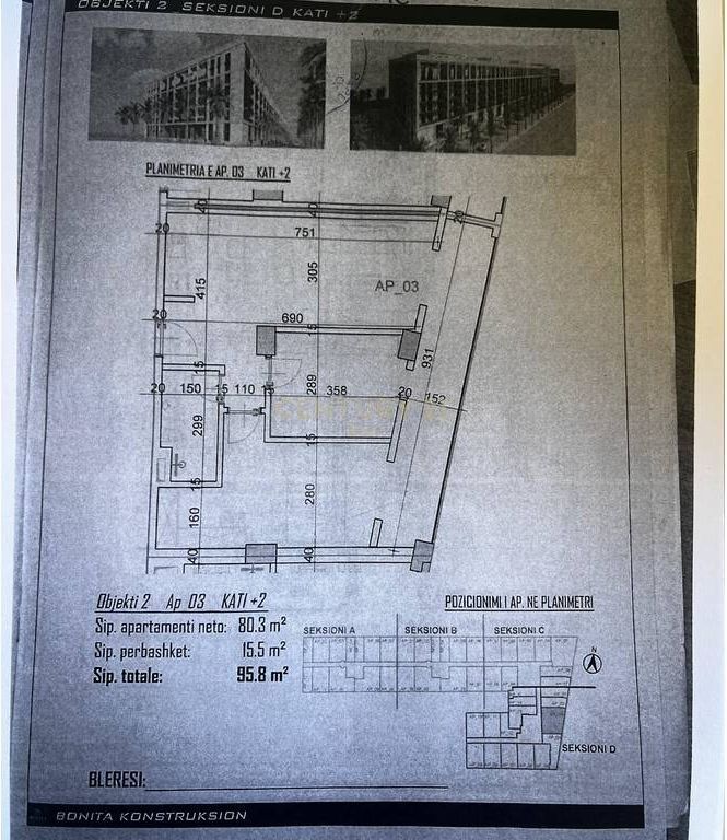 Apartament 2+1 Për Shitje në Golem, Durrës - 114960€ | 95.8 m² /Çmimi: I Diskutueshem