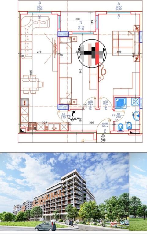 VENDESI APPARTAMENTO 2+1 PASKUQAN 111.500 EURO FH-77246