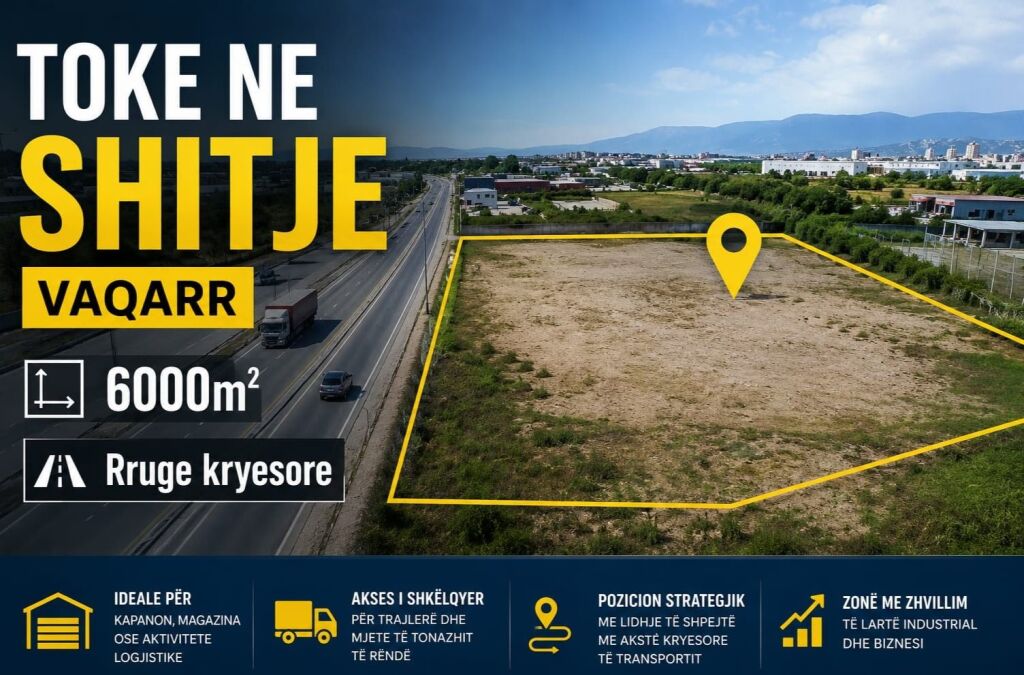 🏡🚛 SUPER OKAZION – Shitet Truall në Vaqarr 🚛🏡