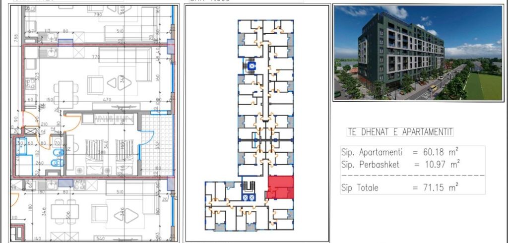 Apartment 1+1 for sale, Kamez near the Sports fields 68,000 Euro