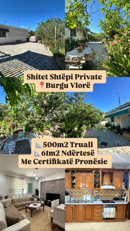 Ekskluzive shtepi private ne shitje Vlore te rruga e Burgut