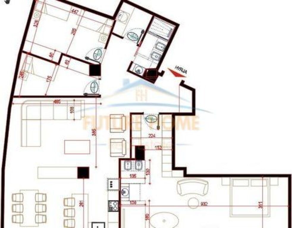 For sale, Apartment 3+1+2+Storage+2 Parking Spaces ,Lake View