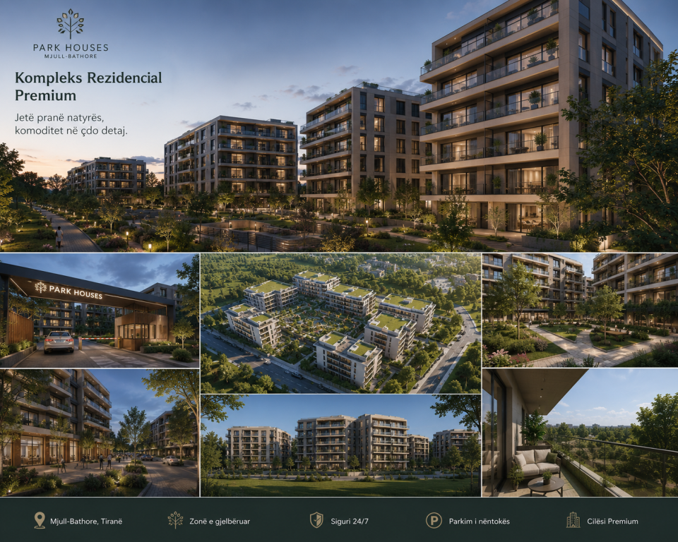 🏡 Apartament 2+1 për shitje – Park Houses, Mjull-Bathore
