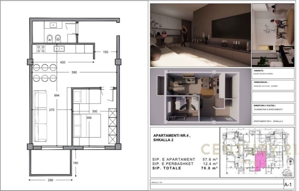 EKSKLUZIVE ! SHITET APARTAMENT 1+1 TEK SHKEMBI I KAVAJES !