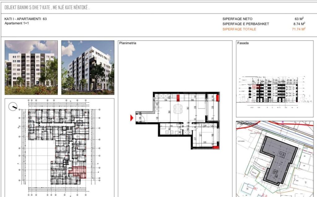 Shitje | Apartament 1 + 1 | Platinum 2/Paskuqan | 86000 €