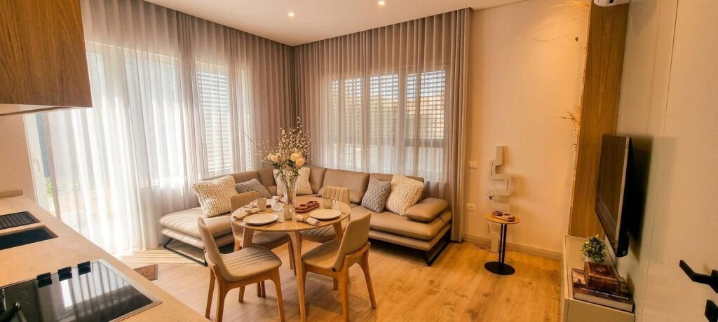 Apartment 1+1+ Veranda for rent at Kodra e Diellit