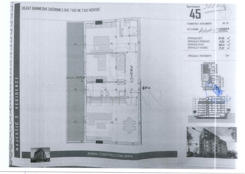 Apartment 2+1 with Veranda – Majestic 2 Residence, Paskuqan