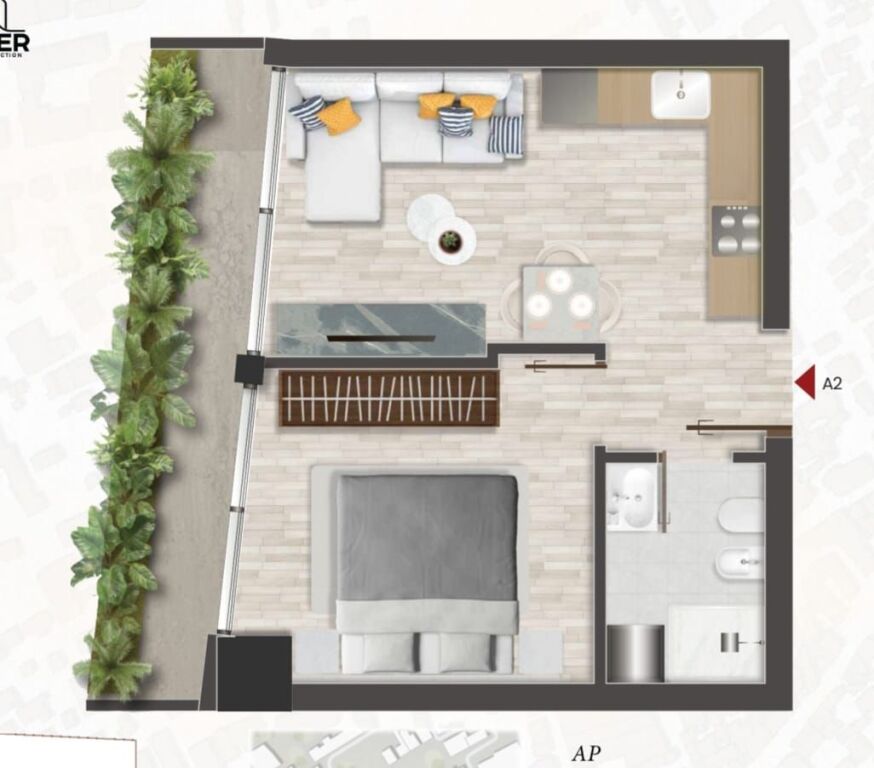 🏢 Apartment 1+1 for Sale – Oberon Tower, Dispanceria 📍