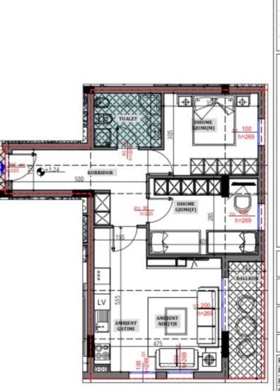 APARTAMENT 2+1+POST PARKIMI  PER SHITJE NE SAUK TE VJETER!