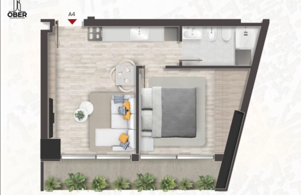 🏢 Apartment 1+1 for Sale – Oberon Tower, Dispanceria 📍