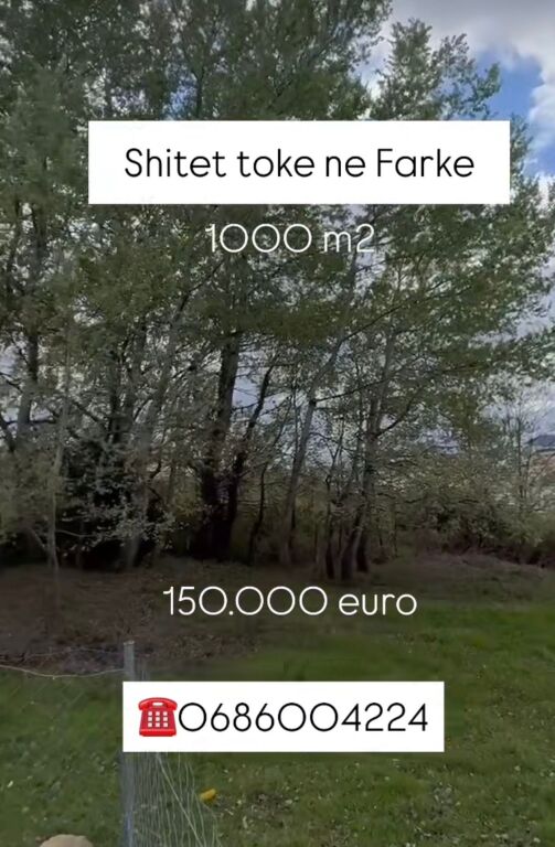 Shitet toke 1000 m2 ne Farke