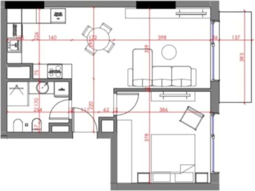 📌 Apartment 1+1 for sale