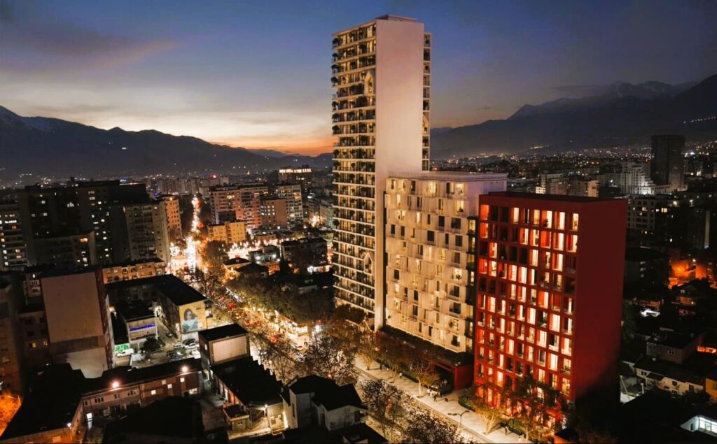 🌇Shitet Apartament 1+1 – Oberon Tower Residence te Dispanceria📍