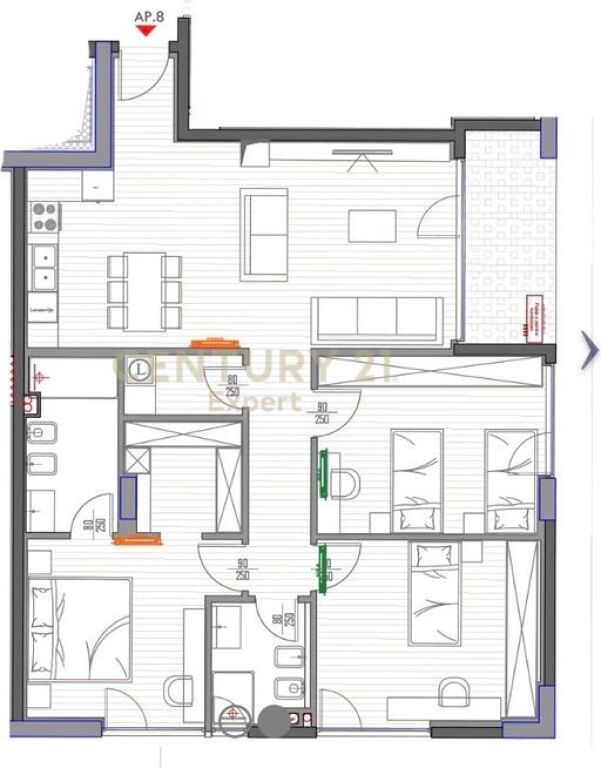 Shitet apartament luksoz Liqeni i Thate