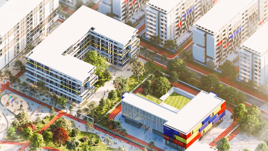 🗝️Vendesi 2+1 con vista sul parco nel Complesso Univers City✨