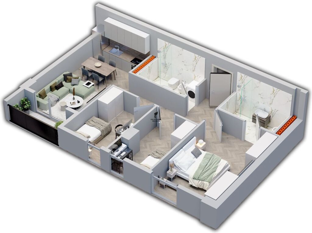 VENDESI APPARTAMENTO 3+1 UNIVERS CITY 114.500 EURO FH-77984
