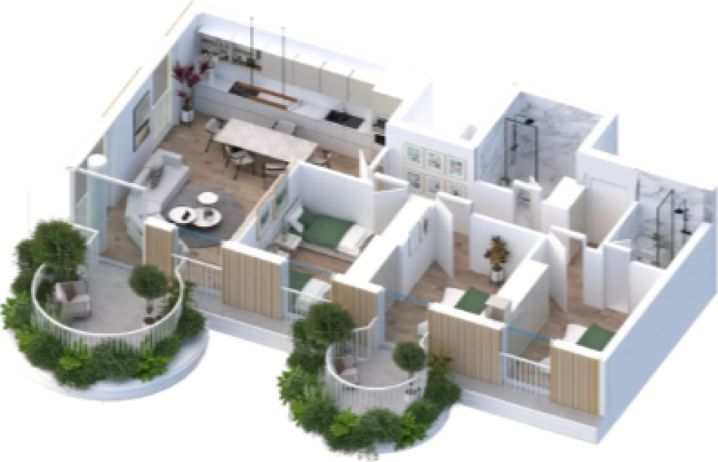 🌿SHITET APARTAMENT 3+1+2 – RESIDENCA “1000 ISHUJT”, PRANË TEG 📍✨