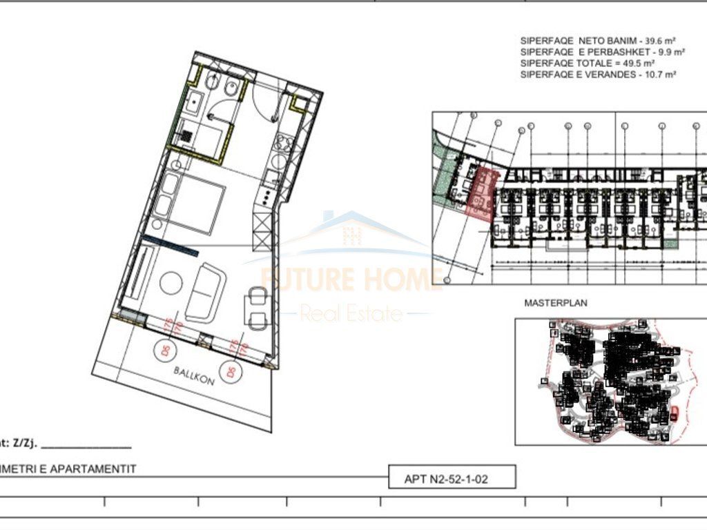 Shitet, Apartament 1+1+Verandë, Jalë