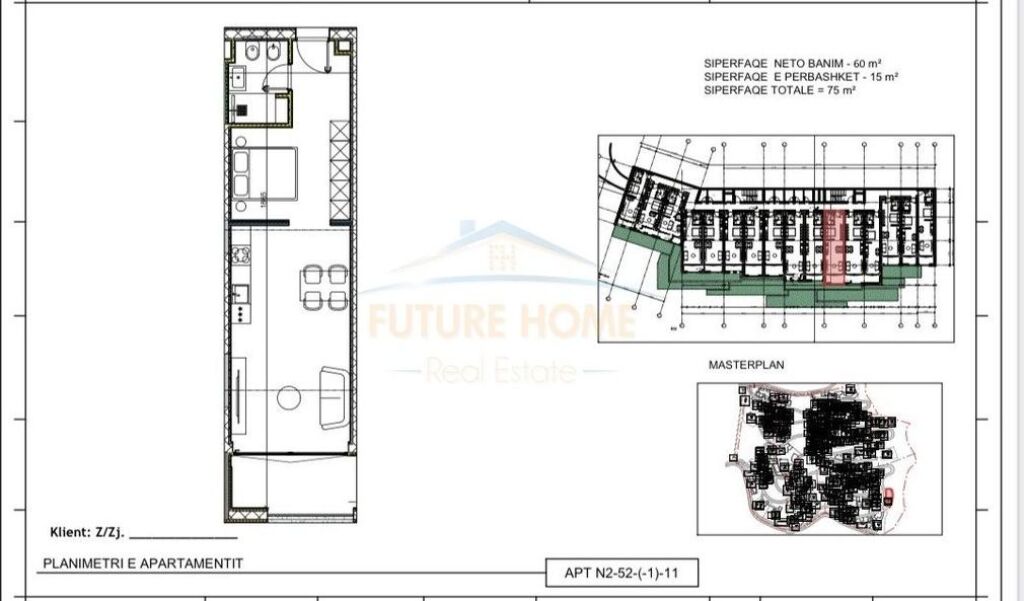 For sale, Apartment 1+1+Veranda, Jalë