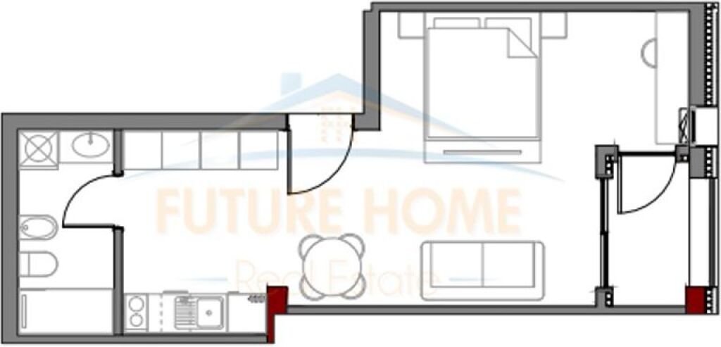 Shitet, Apartament 1+1, "Art N'Lagje" Residence, Xhamllik