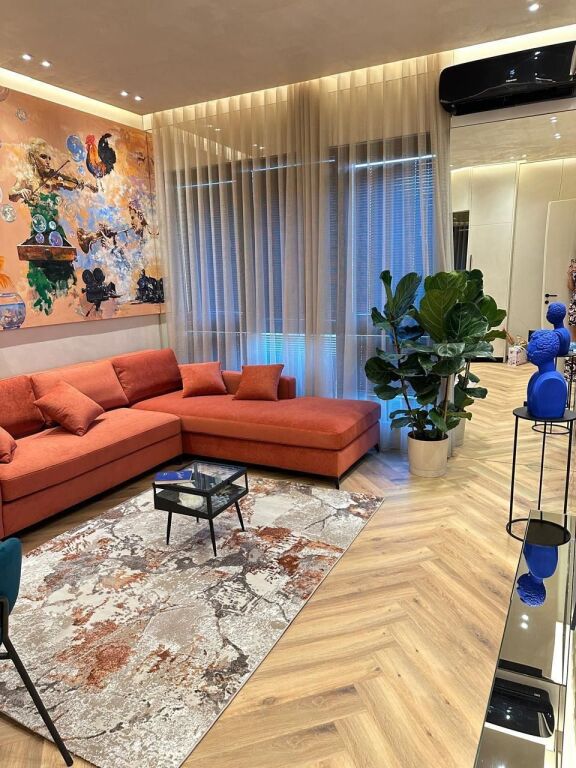 Modern 1+1 apartment for rent, Square 21, Kavaja Street, Tirana.