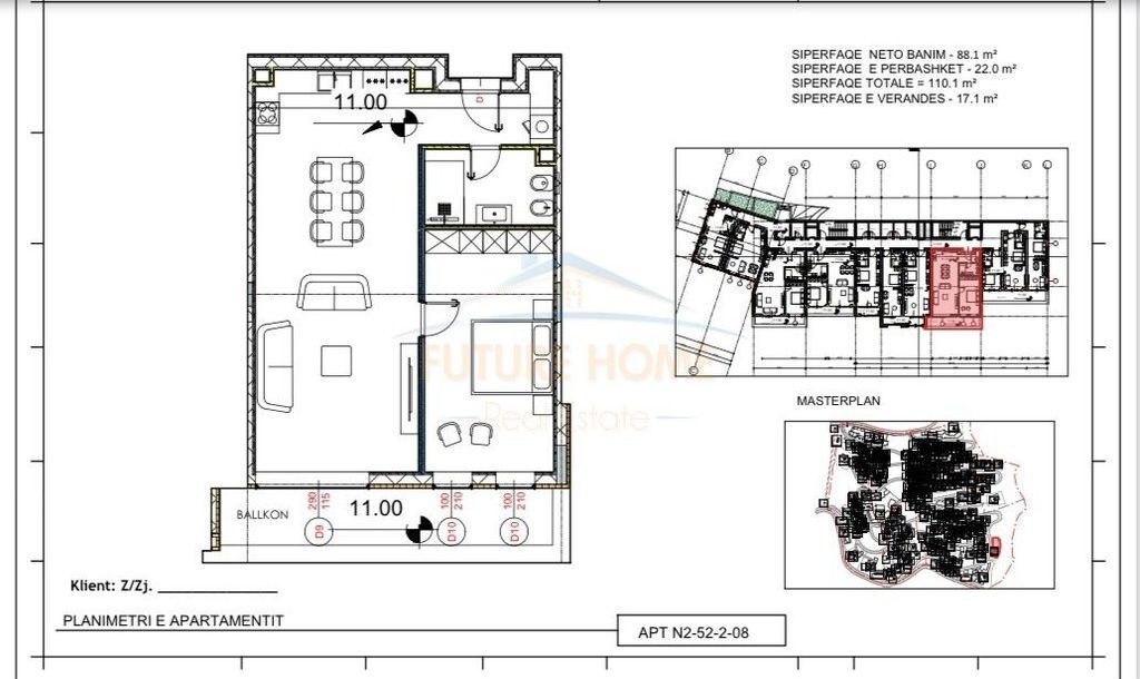 Shitet, Apartament 1+1+Verandë, Jalë