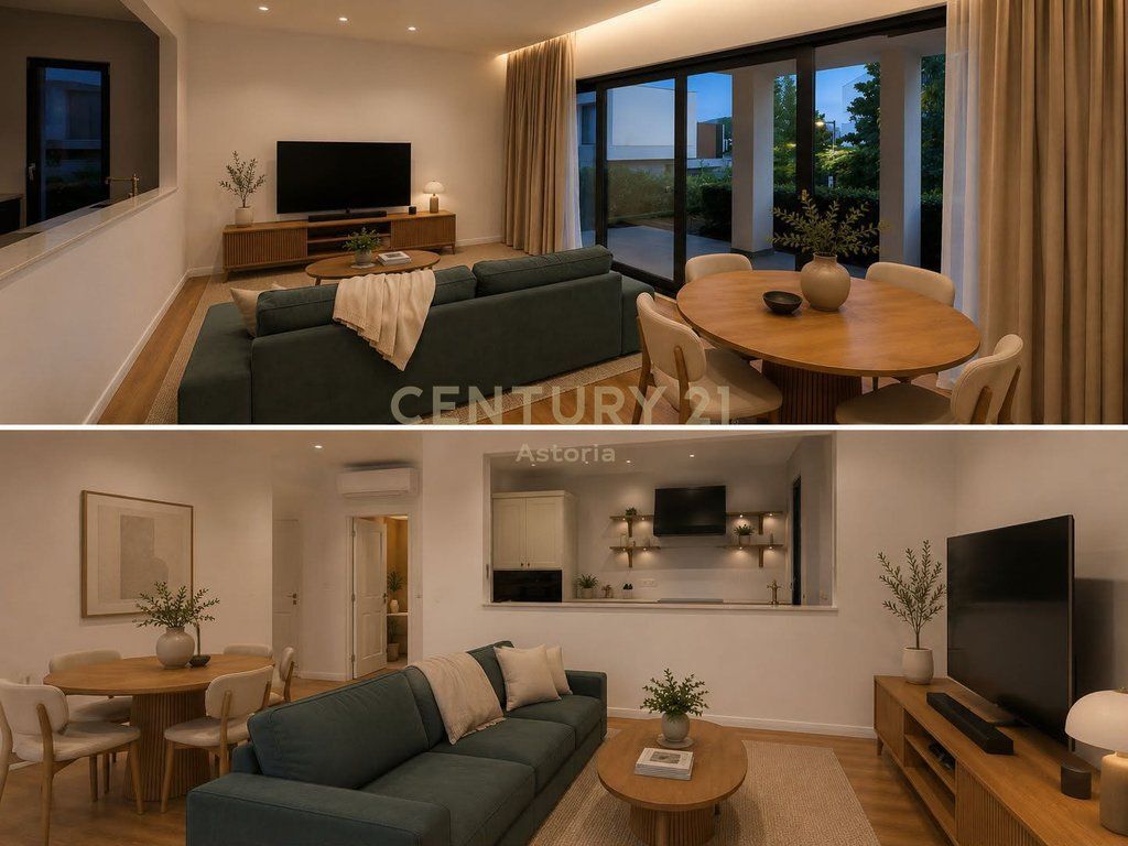 Apartament 2+1 me Oborr Privat dhe Post Parkimi me Qira – O2 Residence, Farkë 1,200 € /Muaj