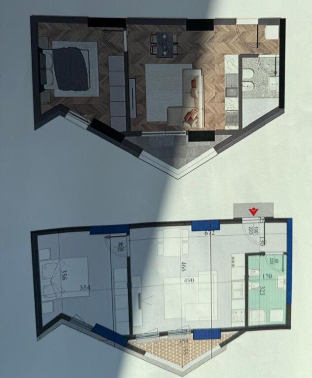 🏢 Shitet Apartament 1+1 – Rruga Dritan Hoxha 📍