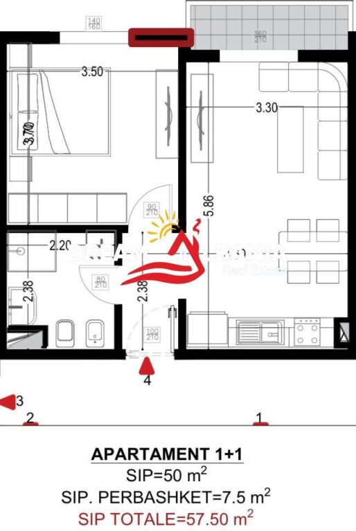 Apartment 1+1 For Sale In Golem (ID 41111578)