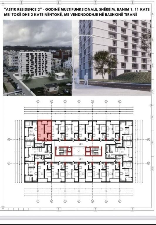 Shitet Apartament 1+1 tek Astir Residence2   