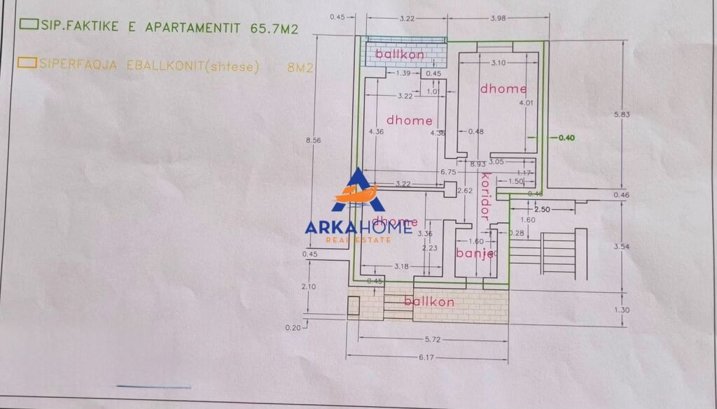 SPACE FOR RENT 65.7M2 "COMMUNE OF PARIS, GJIK KUQALI STREET" 800 EURO