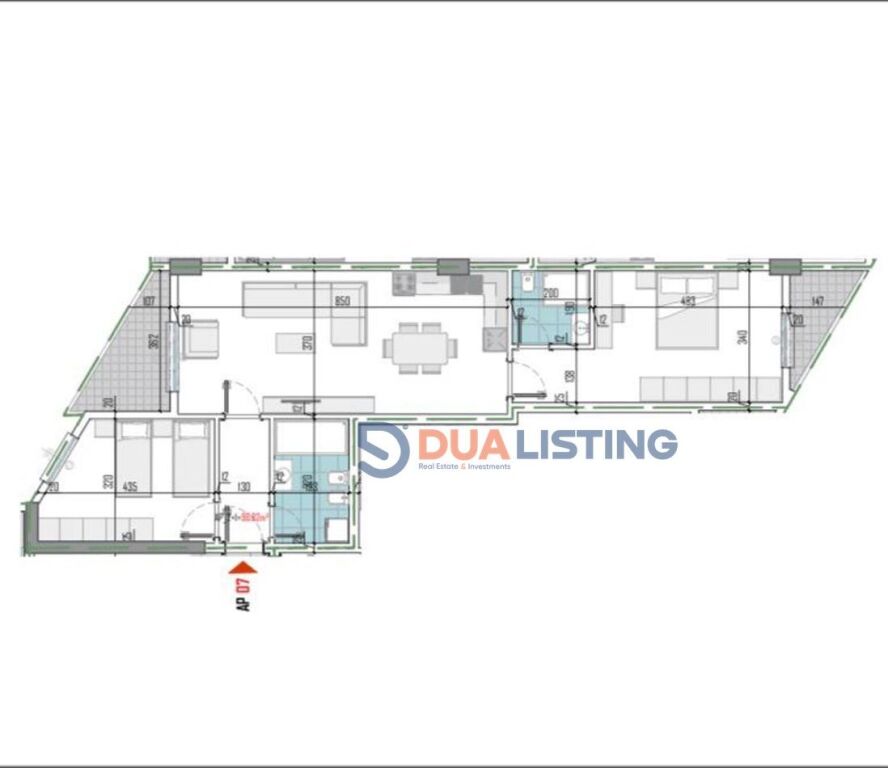 Apartament 2+1 për shitje në Paskuqan!