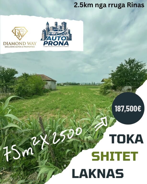 Land in Laknas 75€ / m² 2500m²