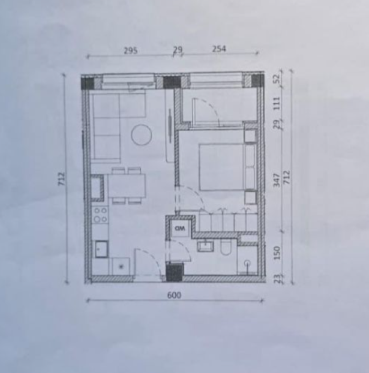 SHITET APARTAMENT 1+1 – REZIDENCA KADIU