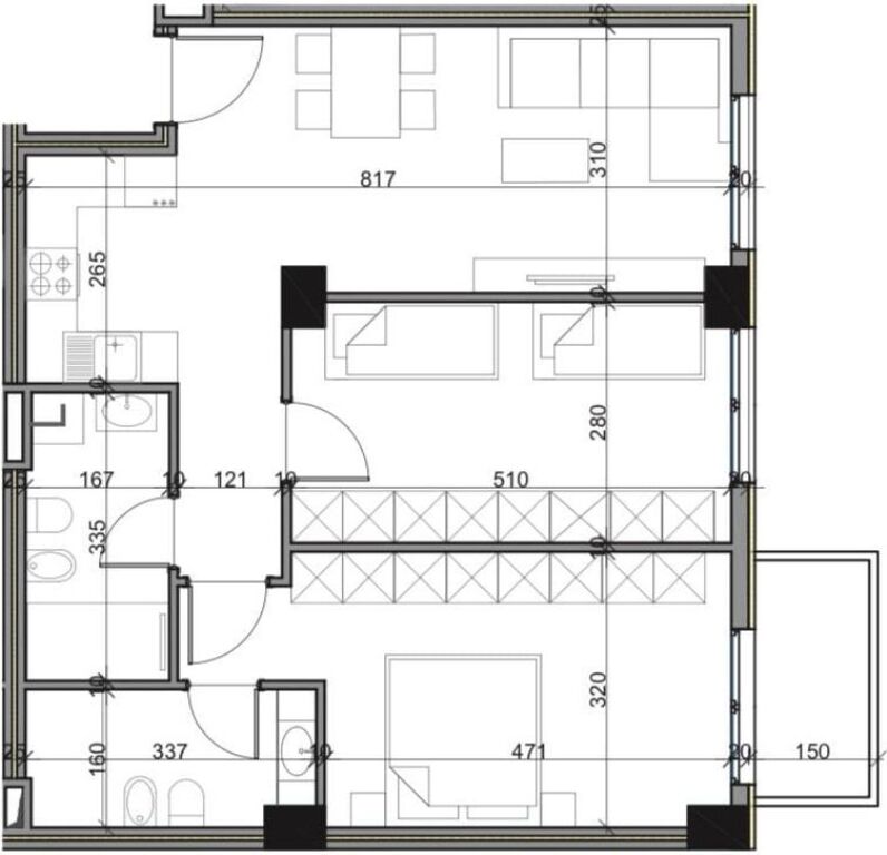 Shitje | Apartament 2 + 1 | Paskuqan | 140000 €