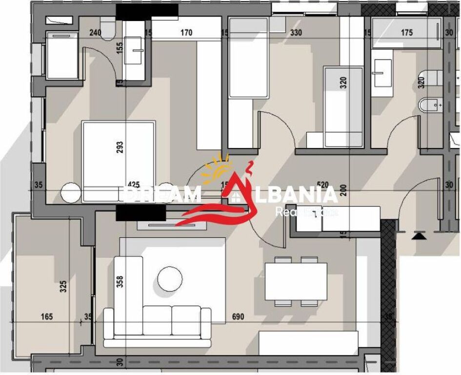 Apartament 2+1+2 Ne Shitje Te 5 Maji (ID 41212253)
