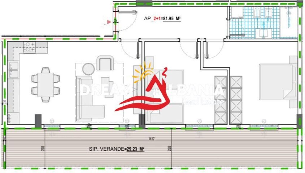Apartment 2+1 For Sale In Kamez (ID 41212254)