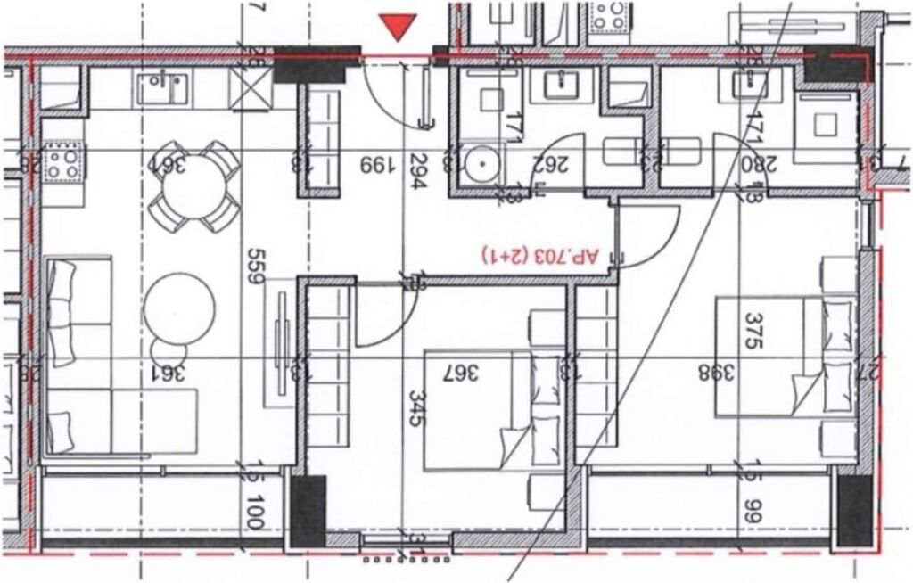 🏢 Shitet Apartament 2+1 + 2 Tualete – Monolith Residence, Rruga Bardhyl 📍🏢