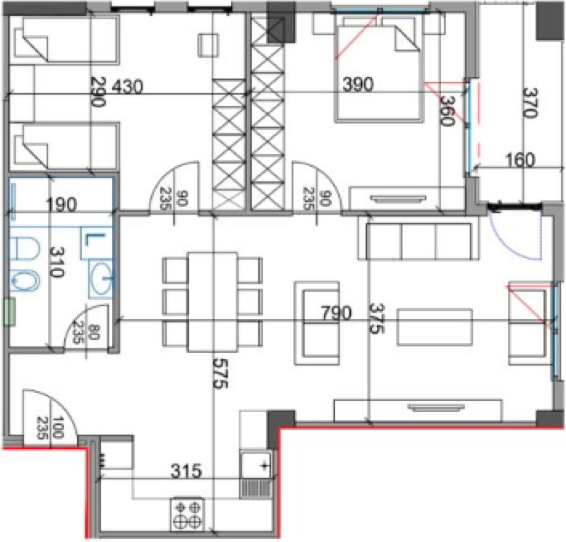 ✨Appartamento 2+1 + 2 Bagni in Vendita – Complesso Aura, Via Dritan Hoxha📍