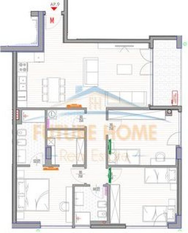 Shitet, Apartament 3+1+2, Forest Residence, Liqeni i Thate.