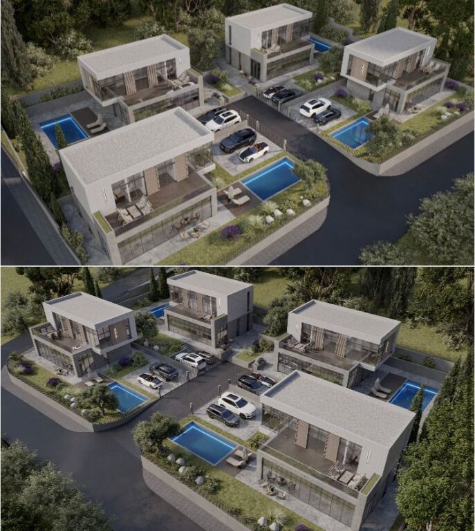 4 luxury villas at Farka lake