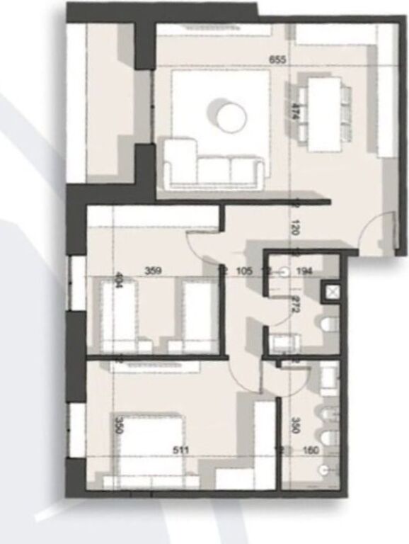 🏢✨ Shitet Apartament 2+1+2 Tualete – Splendor Living, Dhërmi 📍 ✨🏢