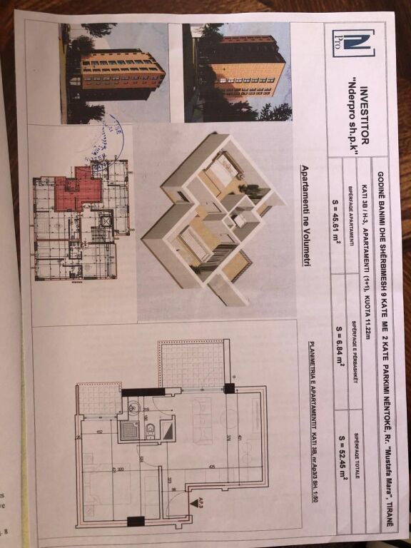 We sell a 1+1 apartment behind the American Embassy !