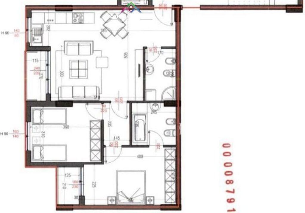 Apartament Per Shitje 2+1 Tek Rruga e Dibres (ID B120876) Tirane