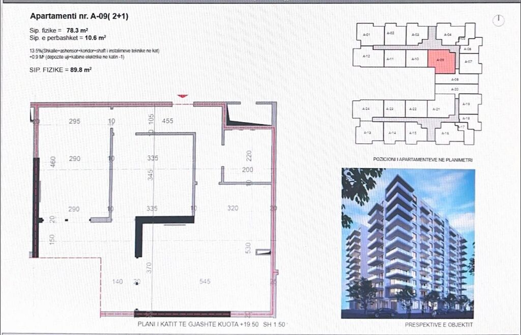 🏡 Apartment 2+1 for Sale in Shengjin – Residence "Golden House"